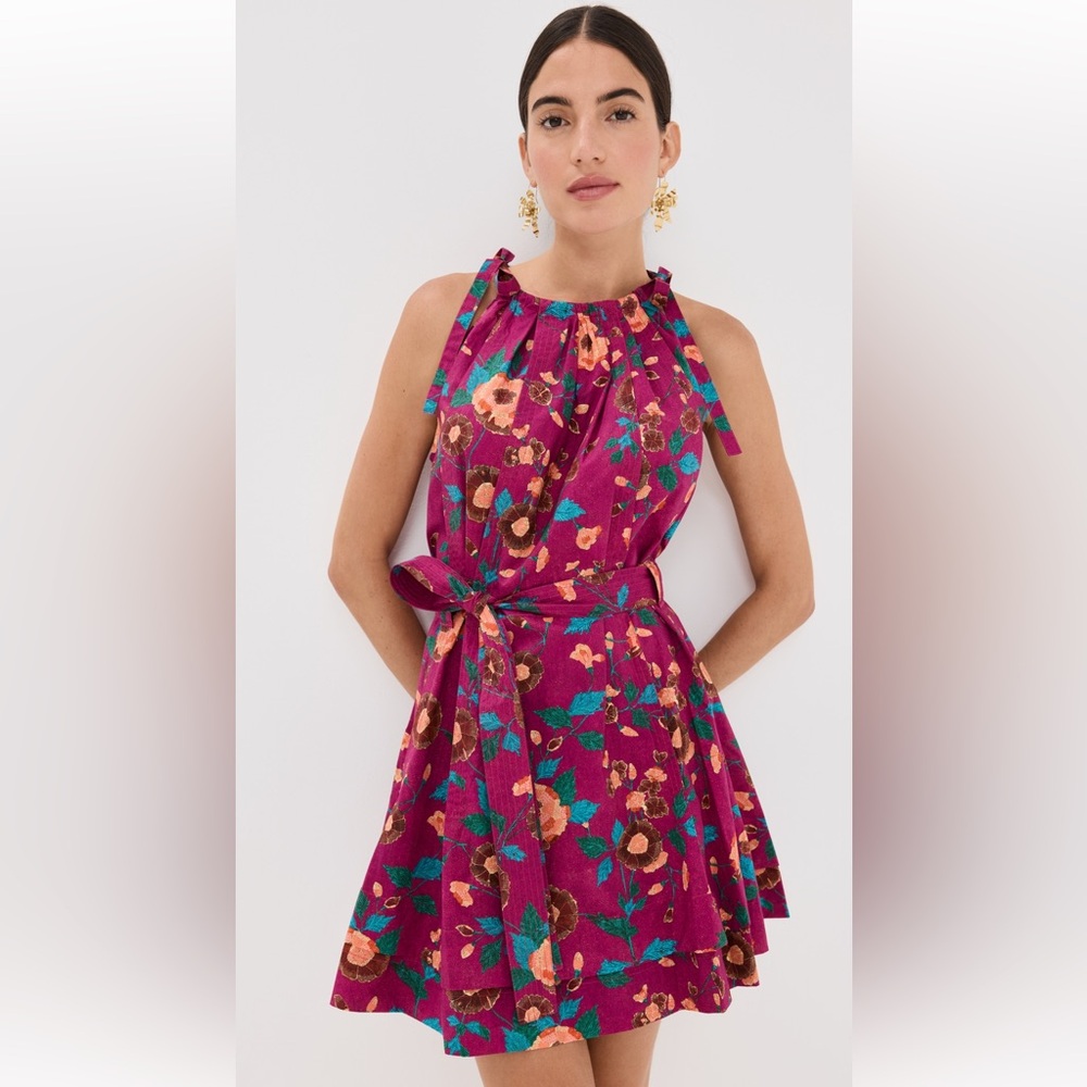 NWT Ulla Johnson Brienne Dress Ruby Flora Size 0